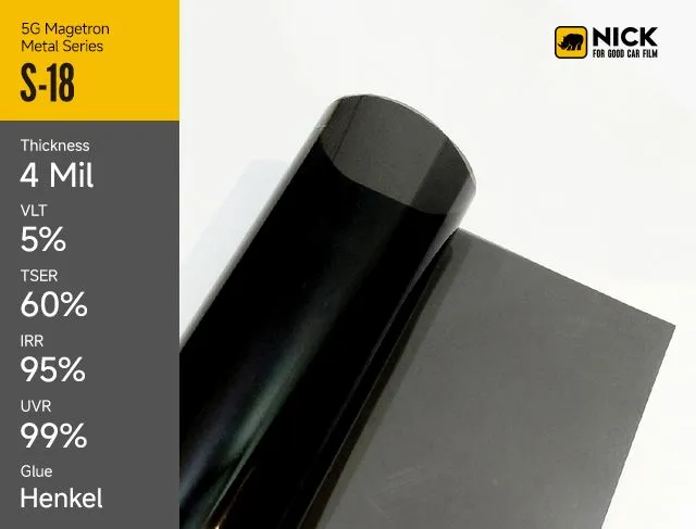 Tshawb xyuas Smetallic Tint Film Thiab Qhov rai Metalized Film Rau Qhov Kawg Kev Tiv Thaiv Tsheb