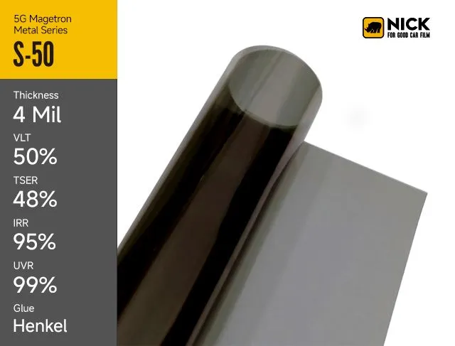 Metalized Film Tint Thiab Metallic Window Films Rau Tsheb Txhim Kho Kev nplij siab